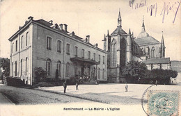 CPA France - Vosges - Remiremont - La Mairie - L'Eglise - Oblitérée 5 Août 1907 - Simi Bromure A. Berger Frères - Remiremont