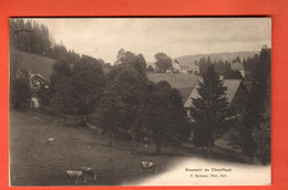 ZSM-22   Souvenir Du Chauffaud Alpage Près Du Locle  Photo Barbezat   Circ. 1908 Timbre Manque. Scan Du Dos - Le Locle