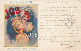 CPA Illustrateur - Collection Job - Calendrier 1896 - J Chéret - Cachet Tresor Et Postes 1917 - Chéret