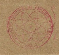 Brazil 1989 Fragment Cover With Meter Stamp São Paulo Slogan National Nuclear Energy Commission - Atom