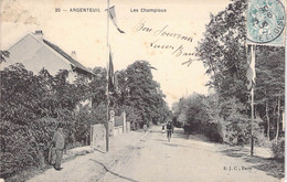 CPA France - Val D'Oise - Argenteuil - Les Champioux - B. C. J. Paris - Oblitérée 25 Juin 1906 - Animée - Vélo - Argenteuil