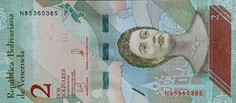 Billete De Banco De VENEZUELA - 2 Bolívares, 2018  Sin Cursar - Otros – América