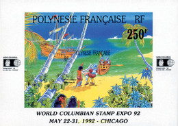 147839 MNH POLINESIA FRANCESA 1992 WORLD COLUMBIAN STAMP EXPO 92. EXPOSICION FILATELICA INTERNACIONAL DE CHICAGO - Gebruikt