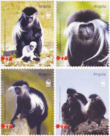 147911 MNH ANGOLA 2004 COLOBO BRANCO - Schimpansen