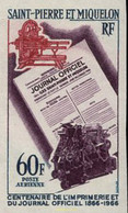 154200 MNH SAN PEDRO Y MIQUELON 1966 100 ANIVERSARIO DE LA IMPRENTA Y DEL DIARIO OFICIAL - Used Stamps