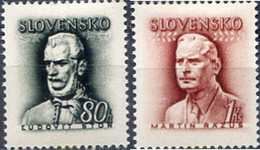 156345 MNH ESLOVAQUIA 1944 PERSONAJES - Ungebraucht