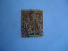 GABON FRANCE  COLONIES  USED  STAMPS  30C - Autres & Non Classés