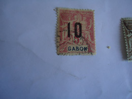 GABON FRANCE  COLONIES USED STAMPS   OVERPRINT - Other & Unclassified