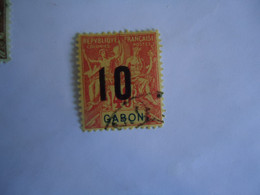 GABON FRANCE  COLONIES USED STAMPS   OVERPRINT - Other & Unclassified