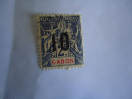 GABON FRANCE  COLONIES USED STAMPS   OVERPRINT - Other & Unclassified