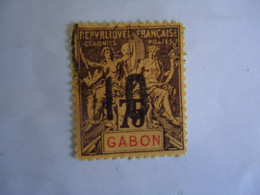 GABON FRANCE  COLONIES USED STAMPS   OVERPRINT - Other & Unclassified