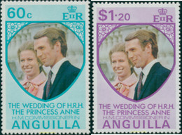 158794 MNH ANGUILLA 1973 BODA DE LA PRINCESA ANA Y EL CAPITAN MARK PHILLIPS - Anguilla (1968-...)