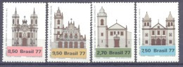 1977. Brazil, Mich.1637-40, Churches Of Brazil, 4v, Mint/** - Neufs