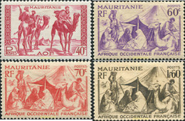 672299 HINGED MAURITANIA 1939 MOTIVOS VARIOS - Oblitérés