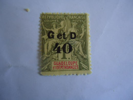 GUADELOUPE   FRANCE  COLONIES    MLN STAMPS  OVERPRINT - Other & Unclassified