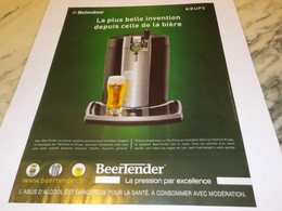 PUBLICITE  LA PLUS BELLE INVENTION  BIERE HEINEKEN 2006 - Alcools