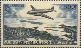 595539 HINGED SAN PEDRO Y MIQUELON 1956 MOTIVOS VARIOS - Oblitérés