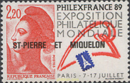 161344 MNH SAN PEDRO Y MIQUELON 1988 EXPOSICION FILATELICA INTERNACIONAL DE PARIS. PHILEXFRANCE'89 - Used Stamps