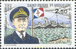 161441 MNH SAN PEDRO Y MIQUELON 1993 HOMENAJE AL COMANDANTE R. BIROT (1906-1942) - Usati