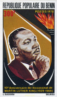 193440 MNH BENIN 1978 10 ANIVERSARIO DE LA MUERTE DEL PASTOR MARTIN LUTHER KING - Martin Luther King