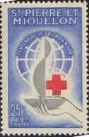 162833 MNH SAN PEDRO Y MIQUELON 1963 CENTENARIO DE LA CRUZ ROJA INTERNACIONAL - Used Stamps