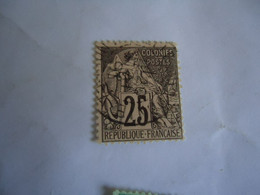 FRANCE  COLONIES   USED STAMPS  25C  WITH POSTMARK - Unclassified