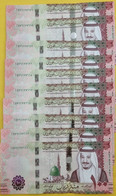 Saudi Arabia 100 Riyals 2021 P-41 C  New Name Saudi Central Bank Ten Notes UNC From A Bundle - Arabia Saudita