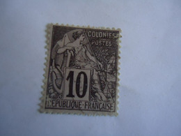 FRANCE  COLONIES   USED STAMPS  10C - Zonder Classificatie