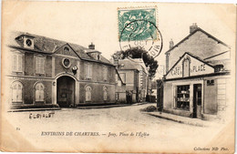 CPA Environs De CHARTRES - JOUY Place De L'Église (179877) - Jouy