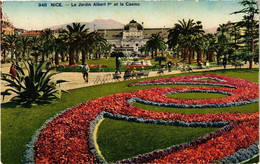 CPA NICE - Le Jardin Albert Ier Et Le Casino (203425) - Transport (rail) - Station