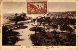 CPA NICE - Le Jardin Albert Ier Et La Jetée (203488) - Transport Ferroviaire - Gare