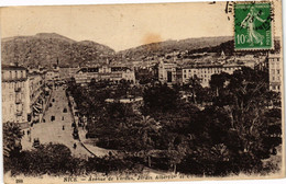 CPA NICE - Avenue De Verdun, Jardin Albert 1er Et ... (203410) - Schienenverkehr - Bahnhof