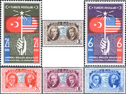 299585 HINGED TURQUIA 1939 150 ANIVERSARIO DE LA CONSTITUCION DE LOS ESTADOS UNIDOS - ...-1858 Vorphilatelie