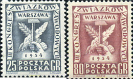 638407 HINGED POLONIA 1954 3 CONGRESO DE LOS SINDICATOS OBREROS A VARSOVIA - Non Classificati