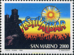 166588 MNH SAN MARINO 1996 FESTIVAL DE LA CANCION EN SAN MARINO - Usati