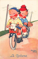 CPA Sport - Illustration Beatrice Mallet Sur Le Cyclisme - Enfants Sur Un Tandem Avec Leur Chien - Cyclisme