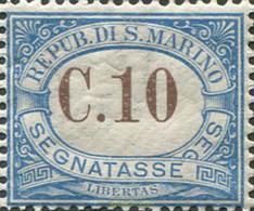 686091 MNH SAN MARINO 1925 CIFRA - Oblitérés