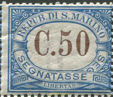 686092 MNH SAN MARINO 1925 CIFRA - Oblitérés