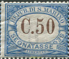 686092 MNH SAN MARINO 1925 CIFRA - Gebruikt