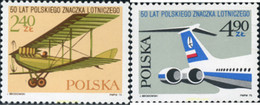 167661 MNH POLONIA 1975 50 ANIVERSARIO DEL PRIMER SELLO DE CORREO AEREO - Ohne Zuordnung