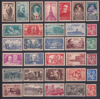 1939 - ANNEE COMPLETE YVERT N°419/450 * MH  - COTE = 157 EUR. - 32 TIMBRES - ....-1939