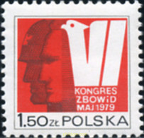 167931 MNH POLONIA 1979 6 CONGRESO DE LA UNION DE COMBATIENTES PARA LA LIBERTAD Y LA DOMECRACIA - Non Classés