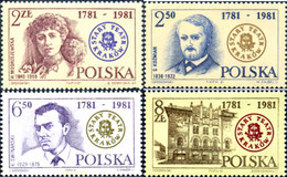 168061 MNH POLONIA 1981 200 ANIVERSARIO DE LA CREACION DEL TEATRO STARY - Non Classés