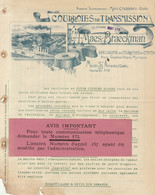 Tarif En 4 Pages Courroies De Transmission Maes Braeckman Mont Saint Amand Gand - 1800 – 1899