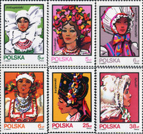 168187 MNH POLONIA 1983 COSTUMBRES FOLCLORICAS FEMENINAS - Unclassified