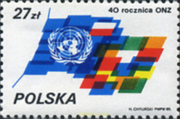 168267 MNH POLONIA 1985 40 ANIVERSARIO DE LA ORGANIZACION DE LAS NACIONES UNIDAS - Non Classificati