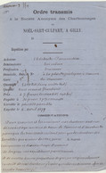 1879 Document Charbon Charbonnages De Noël Sart Culpart à Gilly Vers Namur Oddebeck Brasseur - 1800 – 1899