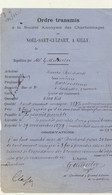 1879 Document Charbon Charbonnages De Noël Sart Culpart à Gilly Vers Namur Brichard Horticulteur Herbatte - 1800 – 1899