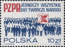 168351 MNH POLONIA 1986 10 CONGRESO DEL PARTIDO DE LOS TRABAJADORES - Unclassified