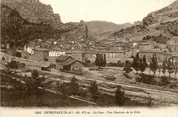 Entrevaux * La Gare * Vue Générale De La Ville * Ligne Chemin De Fer - Autres & Non Classés